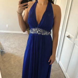 Blue Halter Dress